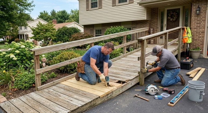 Entrance Ramp Installation in Conroe, TX