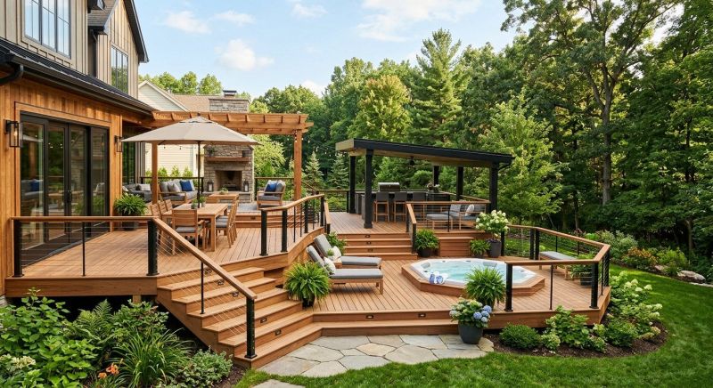 Hot Tub Deck Installation in Redmond, WA