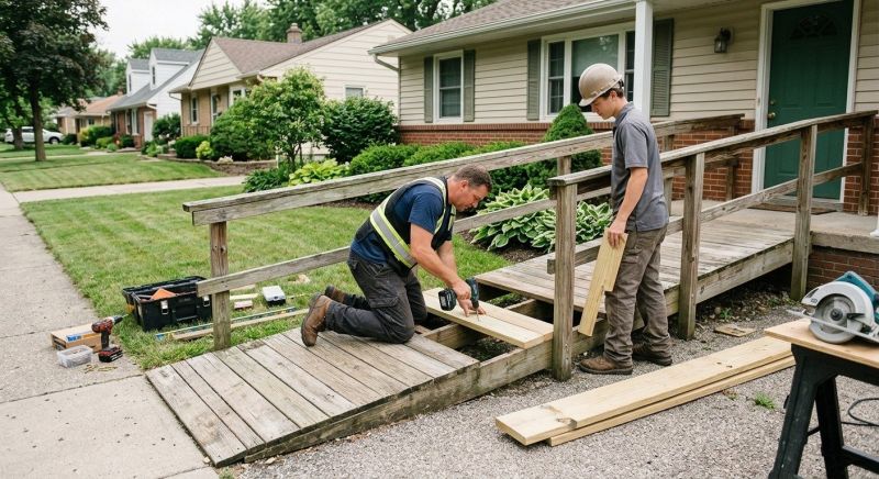 Wood Ramp Construction in Kansas City, KS