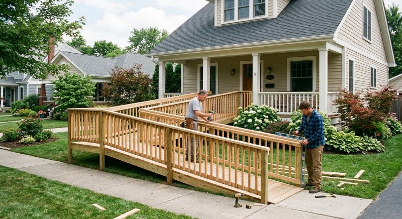 Wood Ramp Installation in Wilmington, NC